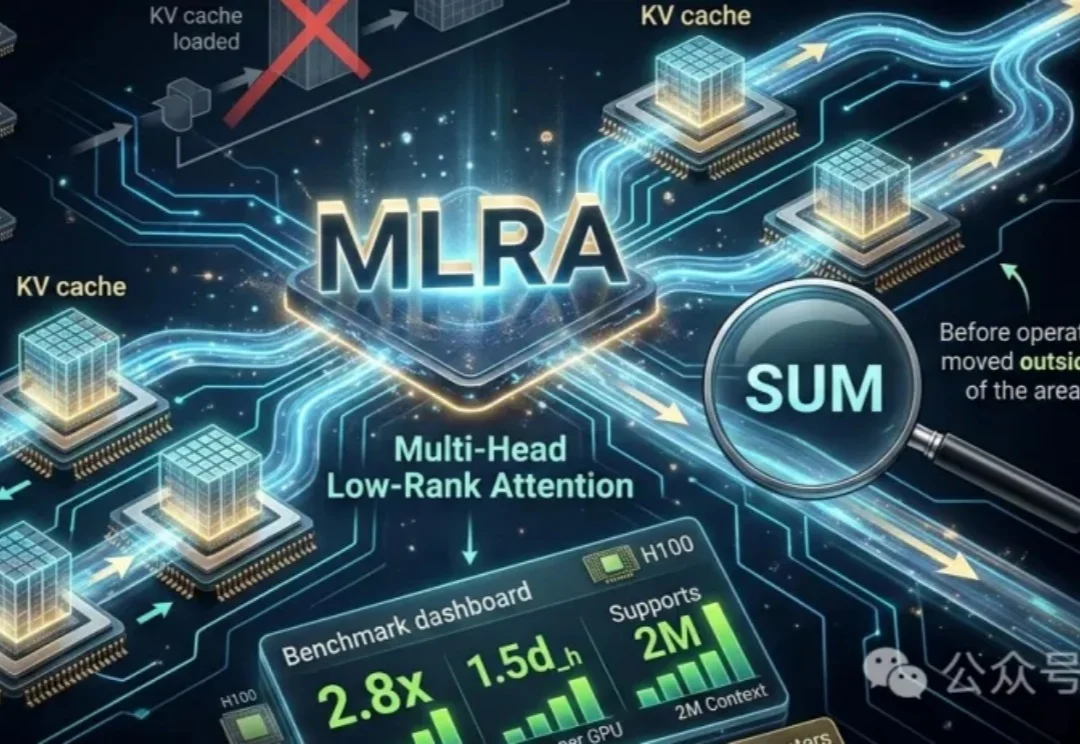超越MLA！新架构MLRA百万token，解码最高2.8倍速 | ICLR'26