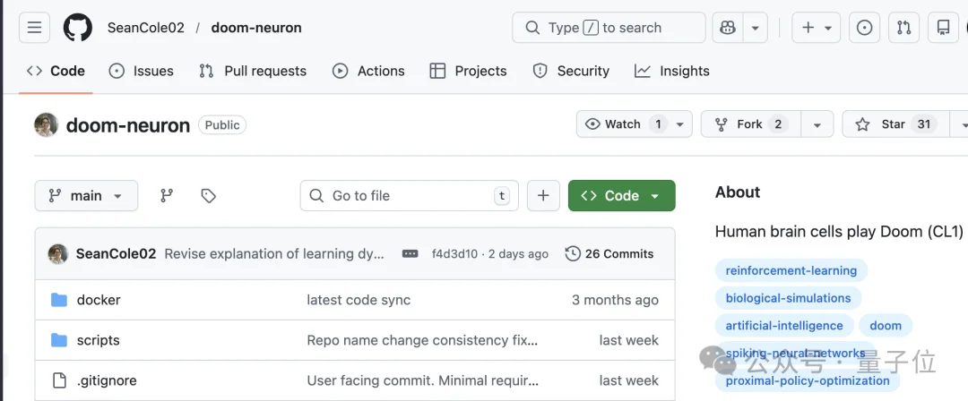 人脑细胞做成芯片打Doom!20万活体神经元自己探路杀敌,学习效率碾压深度强化学习