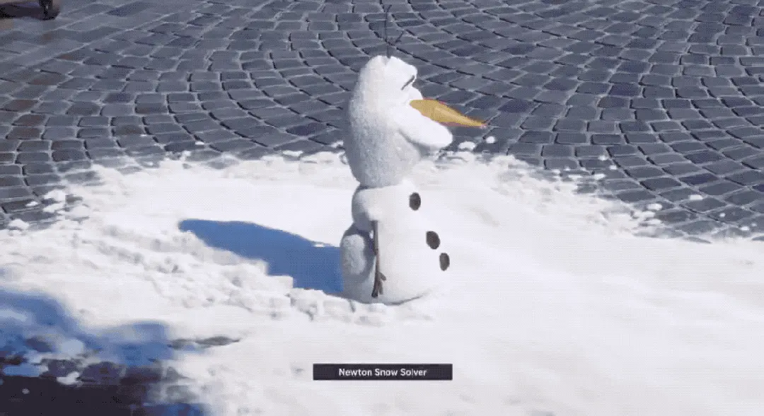 妈妈，迪士尼雪宝在跟我说话……