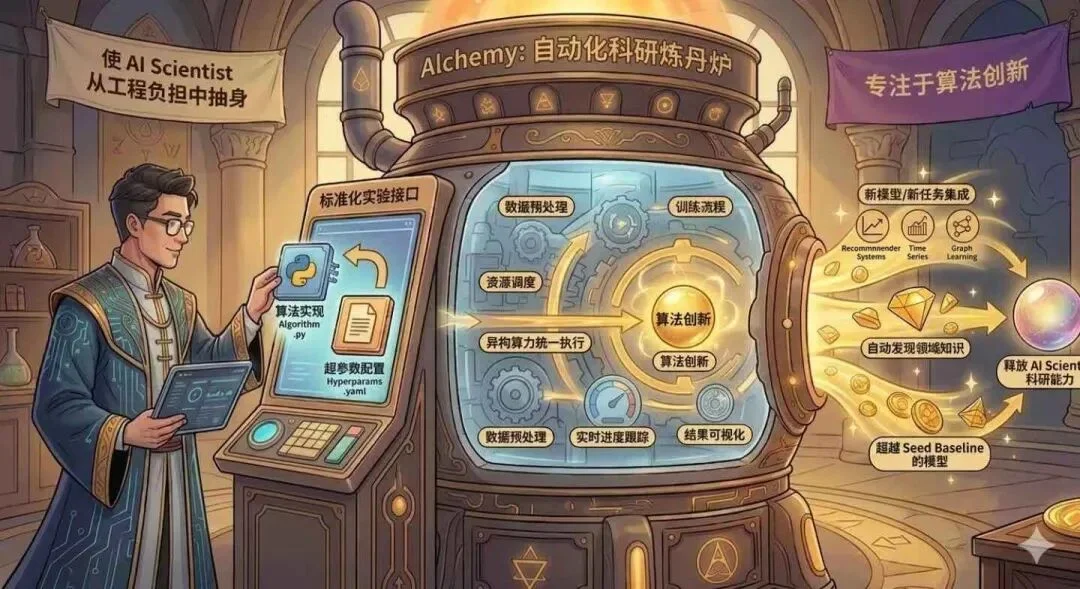 AI自己写代码做科研还跑赢了前沿算法？清华团队开源Alchemy框架