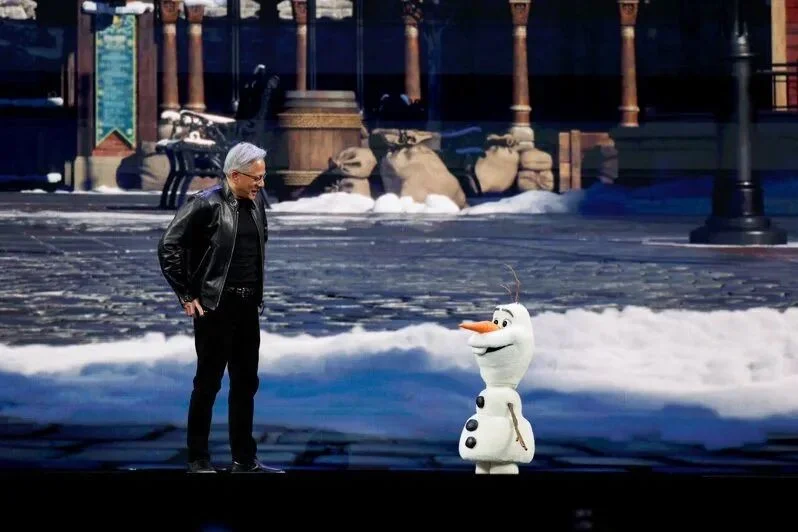 妈妈，迪士尼雪宝在跟我说话……