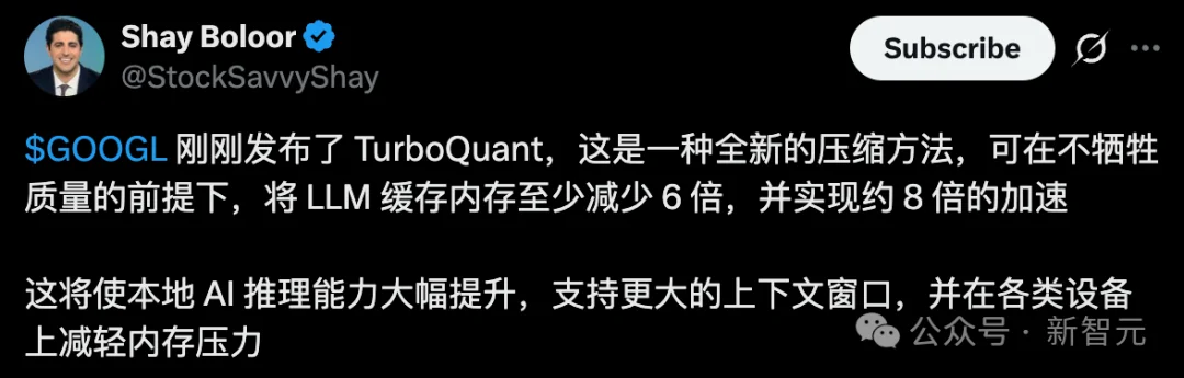 谷歌一篇论文引爆存储芯片崩盘!AI内存需求暴降6倍,推理狂飙8倍