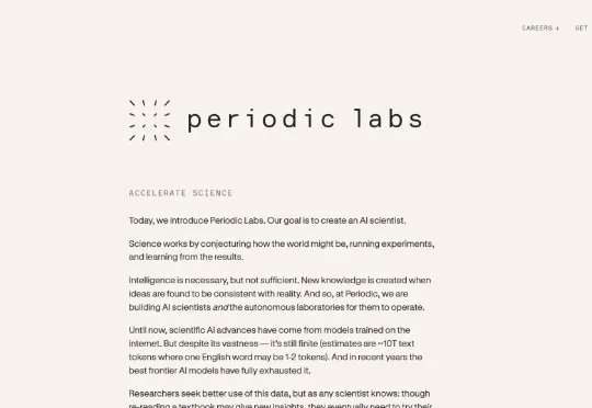 速递｜前OpenAI与DeepMind创立，AI科学实验室Periodic Labs，估值涨5倍至70亿美元