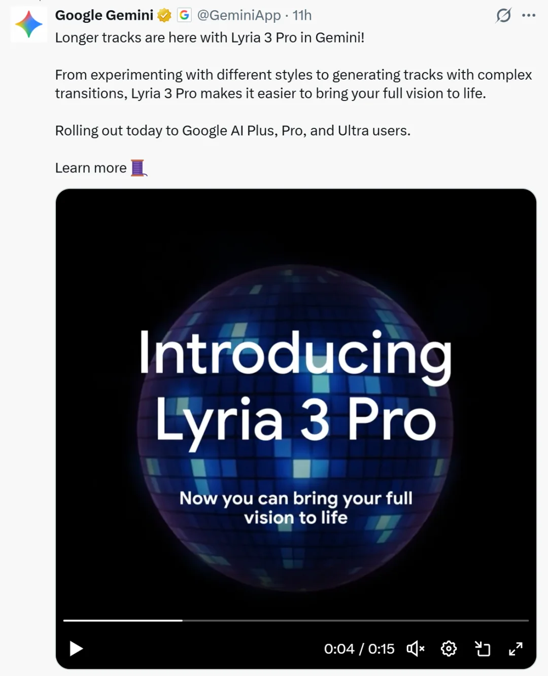 谷歌杀入AI音乐牌桌！实测一键生成3分钟歌曲，可精细控制段落