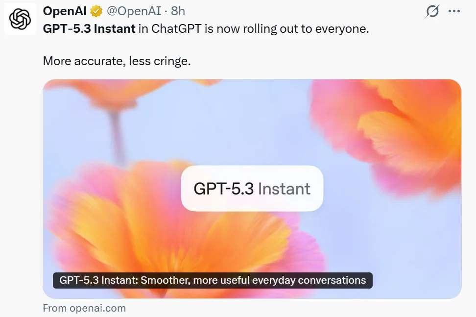 谷歌、OpenAI同日发布模型,一个最快最具性价比,一个主打「人情味」