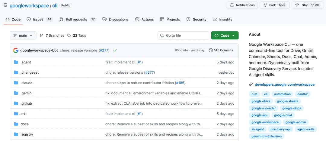 一键接入OpenClaw,谷歌开源CLI狂揽15k Stars,Agent开始接管Workspace