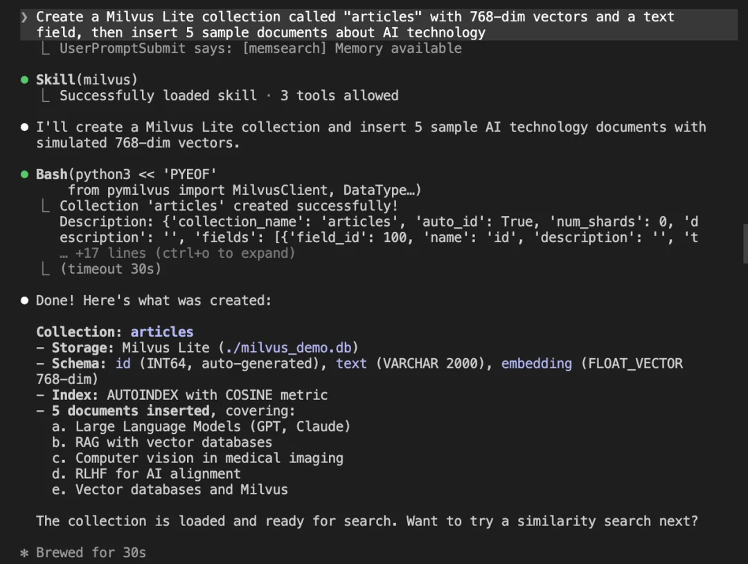 官宣：Zilliz Cloud&Milvus发布CLI工具与官方Skill，让AI Agent成为专业VDB运维与开发助手
