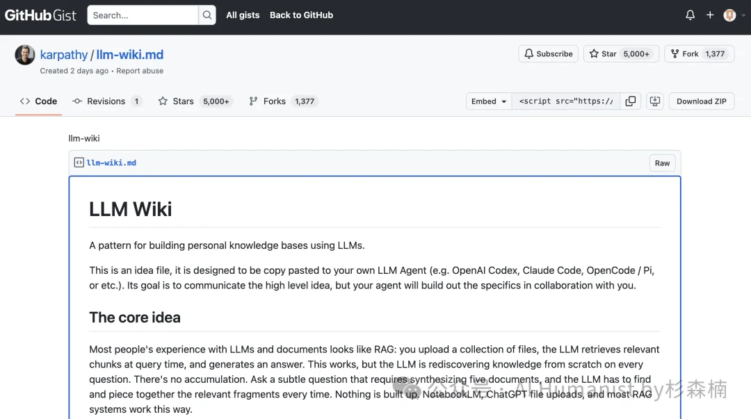 看完 Karpathy 的推文，我决定用 AI 给自己建一座「人生碎片 Wiki 百科」｜附保姆级教程、已开源