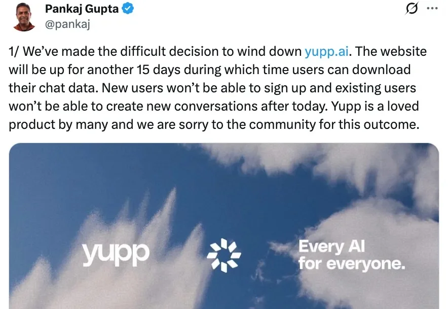 Yupp 的 3300 万美元失败启示：a16z 领投的 AI 创业公司为何迅速消失？