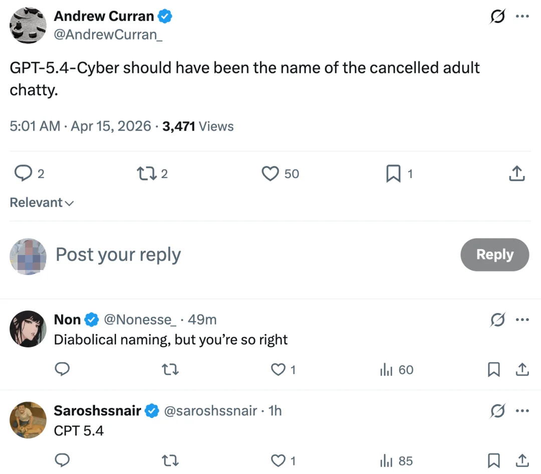 OpenAI也搞「Mythos」?刚刚,网络安全版GPT-5.4-Cyber亮相