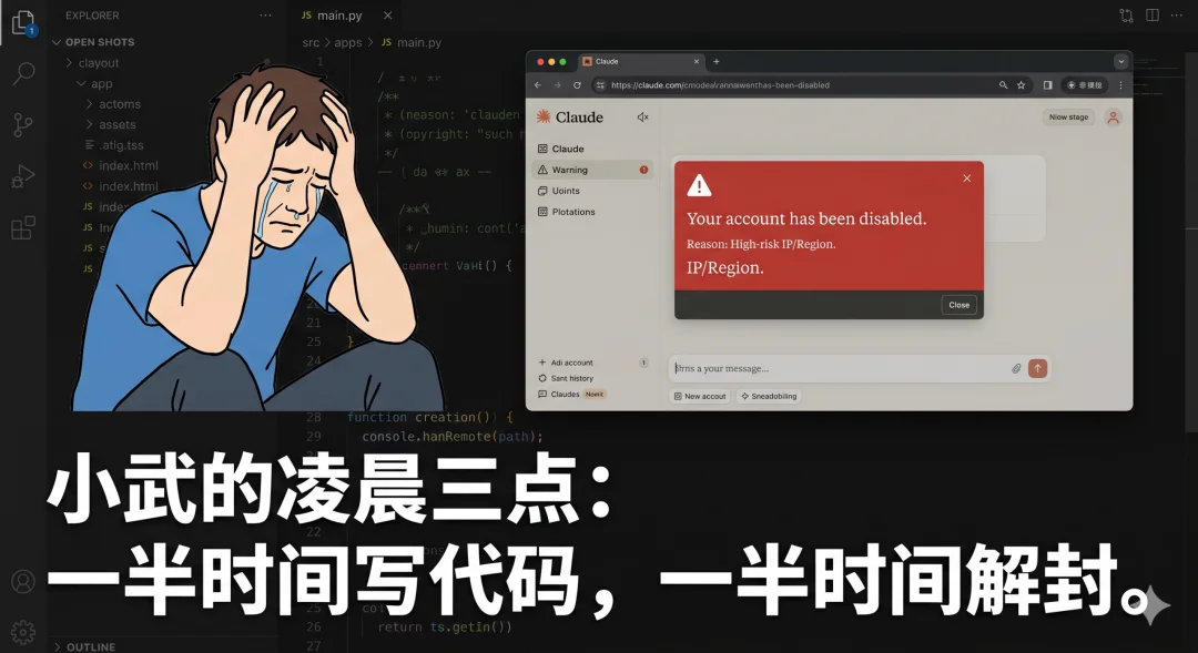 被Claude封号4次后，我决定和几个基友写个“属于中国开发者”的AI工具