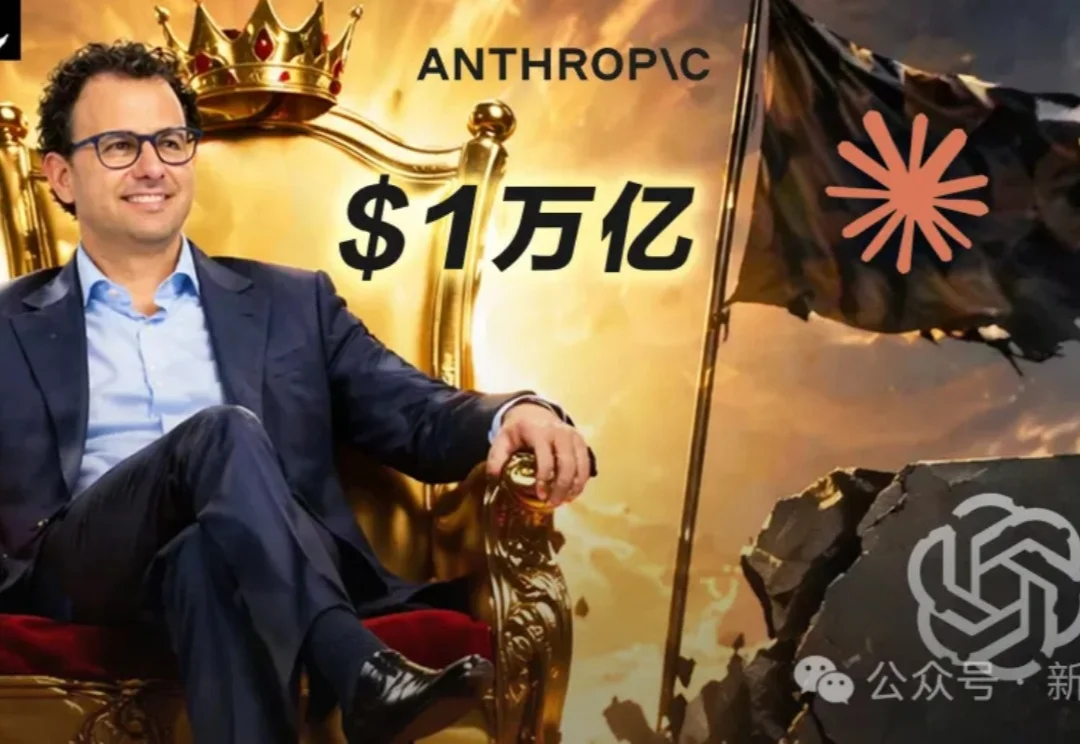 历史性时刻！Anthropic估值暴涨破万亿美元，首次超越OpenAI