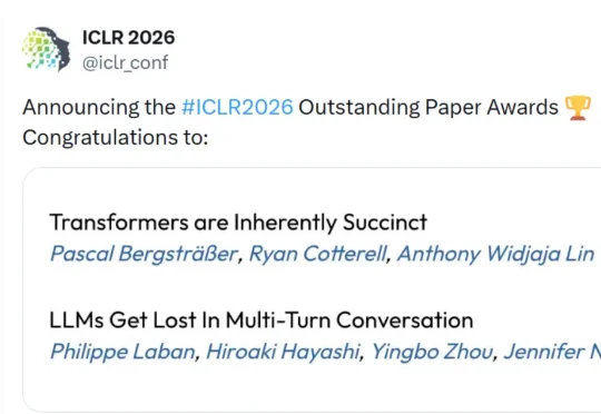 ICLR 2026获奖论文揭晓：两篇杰出论文，大神Alec Radford经典工作获时间检验奖