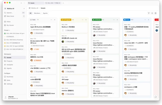 一周1.2w Star，热门赛道杀出一匹黑马！对谈Multica张佳圆：如何重写“人A协作”规则？