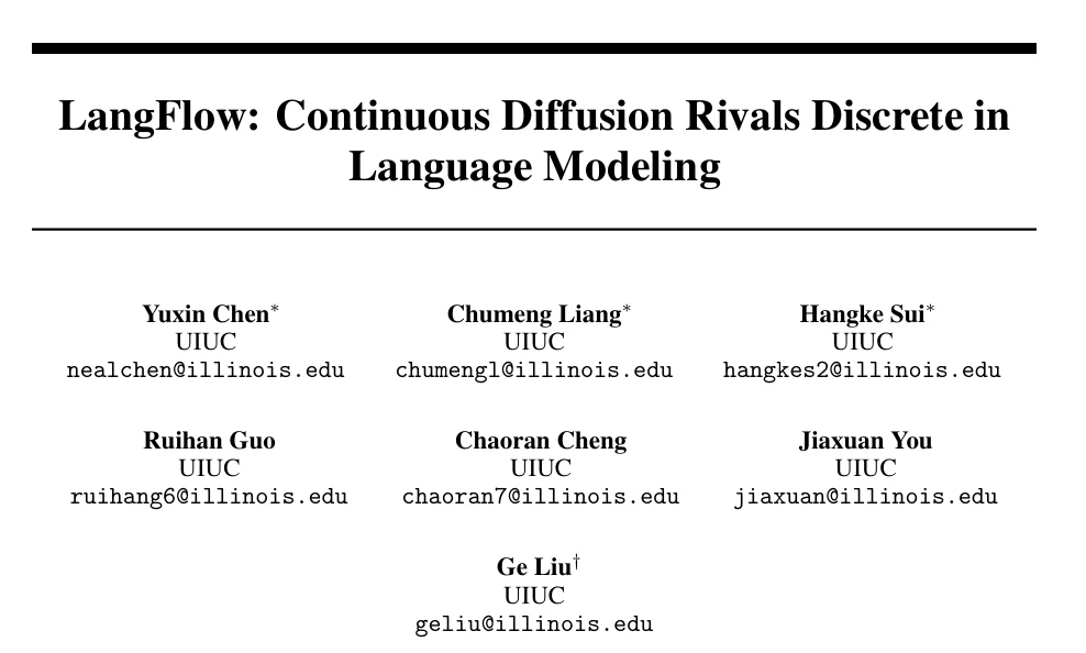 LangFlow: 挑战离散扩散，探索下一代语言模型新范式