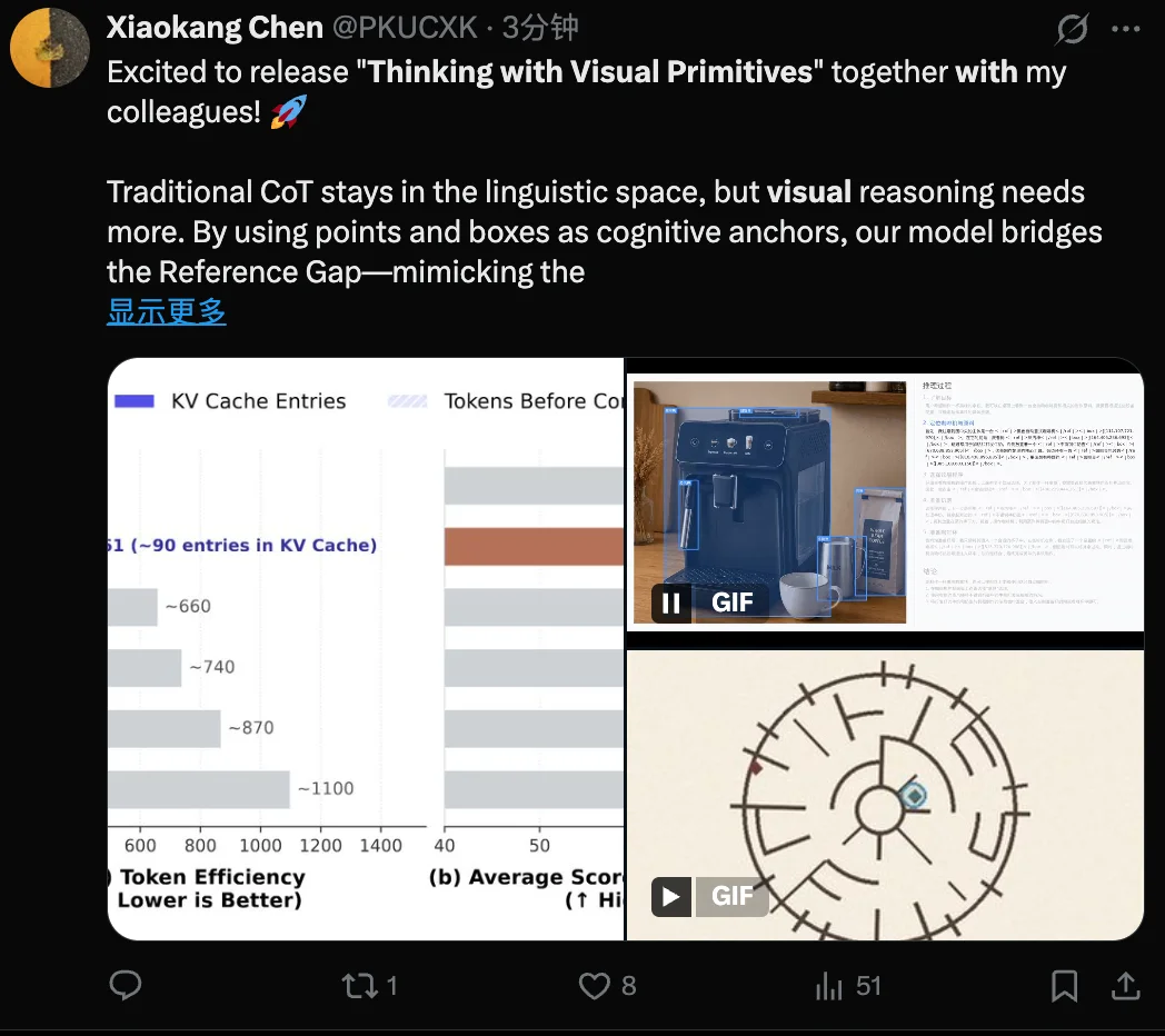 刚刚，DeepSeek多模态技术范式公布，以视觉原语思考
