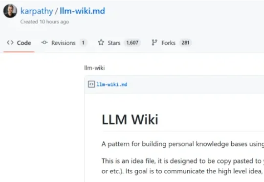 Karpathy知识库「LLM Wiki」火爆了，全网围观讨论