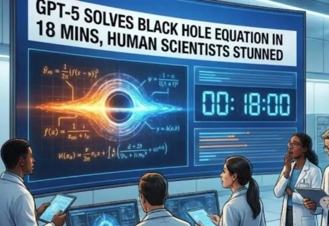 科学家要失业了？GPT-5仅用18分钟解出黑洞方程，效率碾压人类数月！