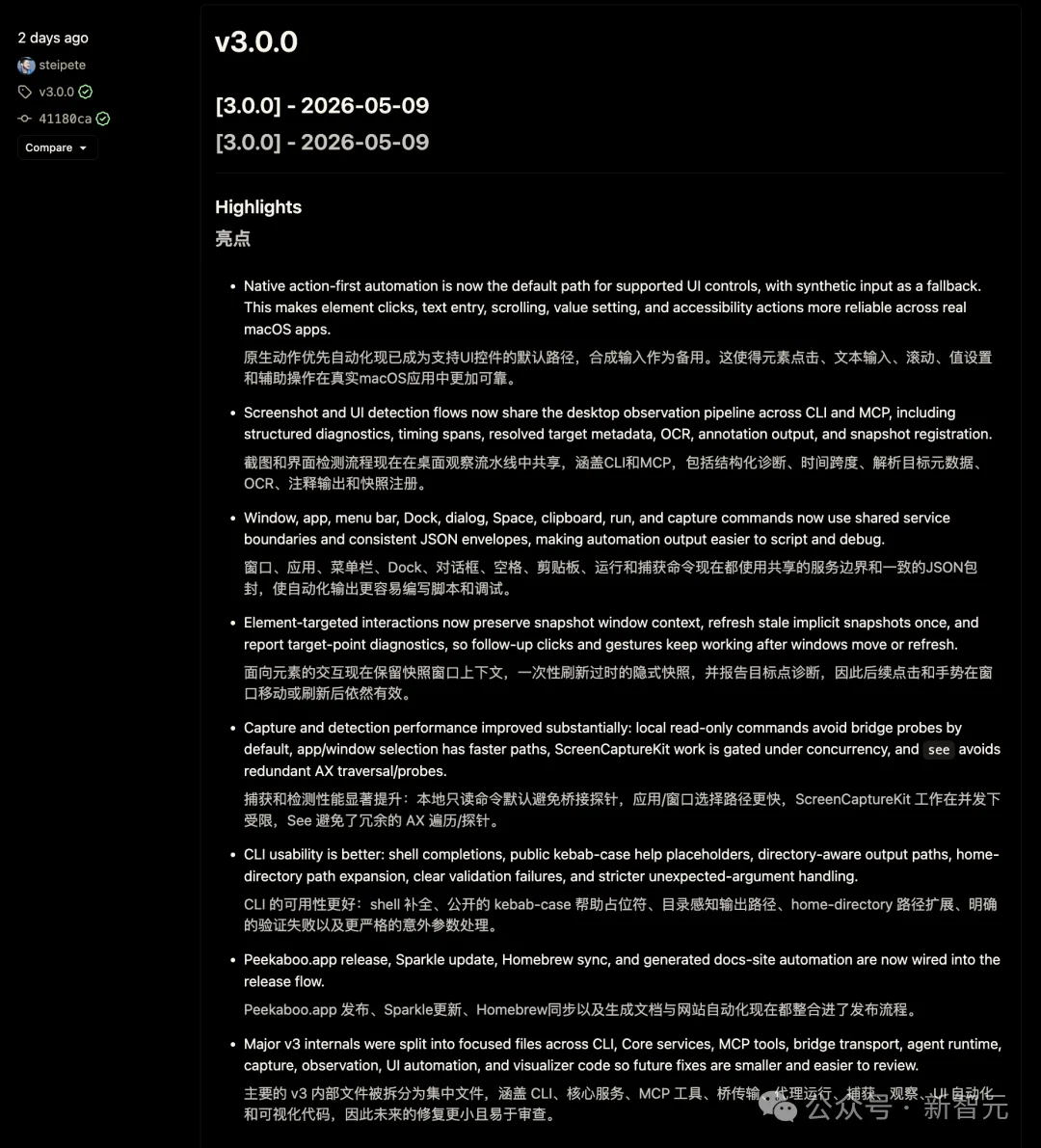OpenClaw终于长出手和眼！Peter正式发布Peekaboo v3，一日三更