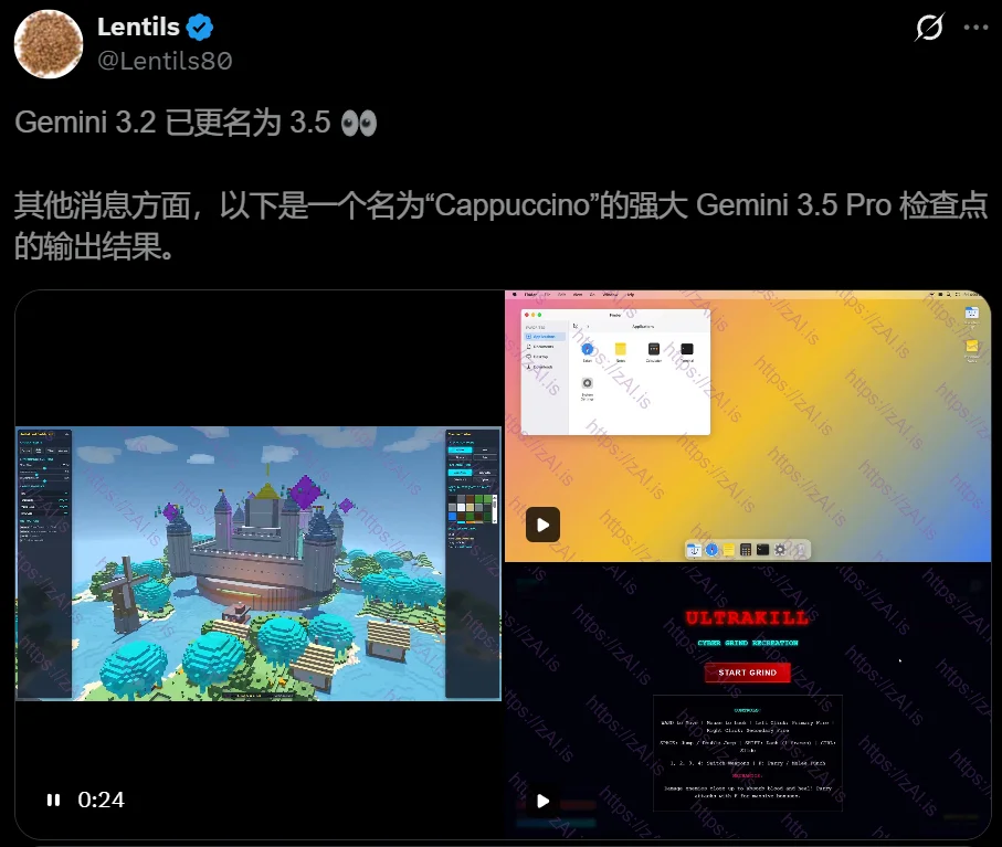 Gemini 3.5 Pro全网首曝，编程追平GPT-5.5！谷歌终于狠起来了