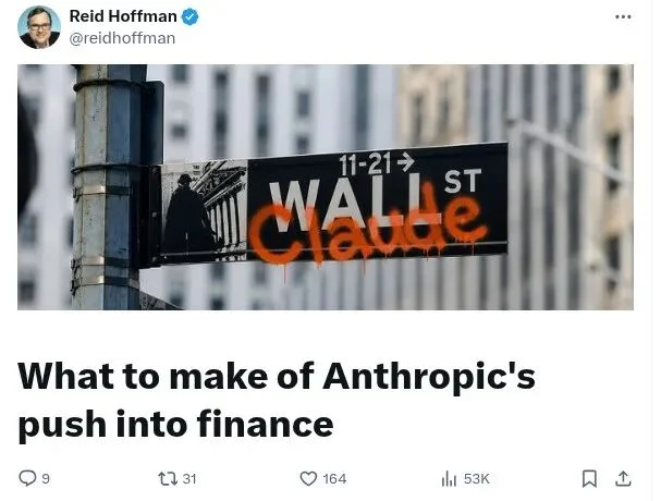 怎么看 Anthropic 进军金融