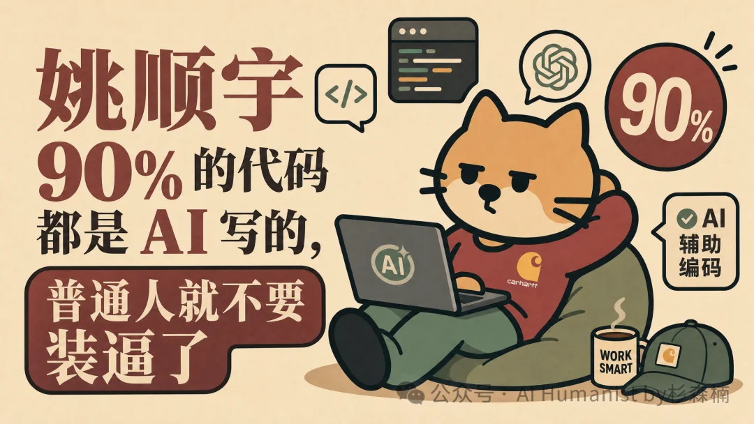 在回北京的火车上，我看完了姚顺宇的 AI 播客，大为震撼