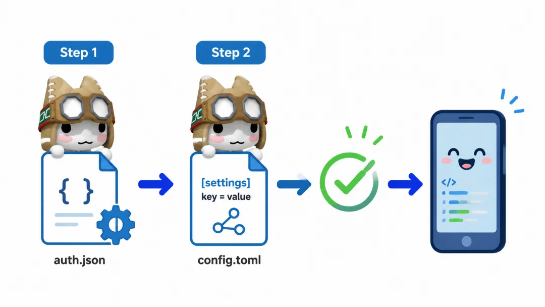 Codex App 同样支持第三方中转！不额外掏钱也能随时VibeCoding