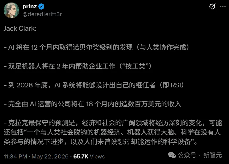 AI爱因斯坦快了，工业革命100倍冲击 ！Anthropic联创预言2028跨越奇点
