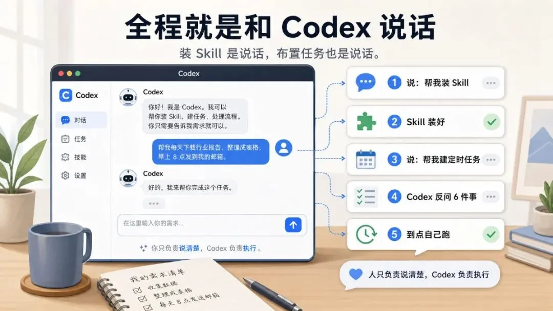 速通 Codex 自动化：抓信息、看数据、交报告，一个 Codex 就全干了