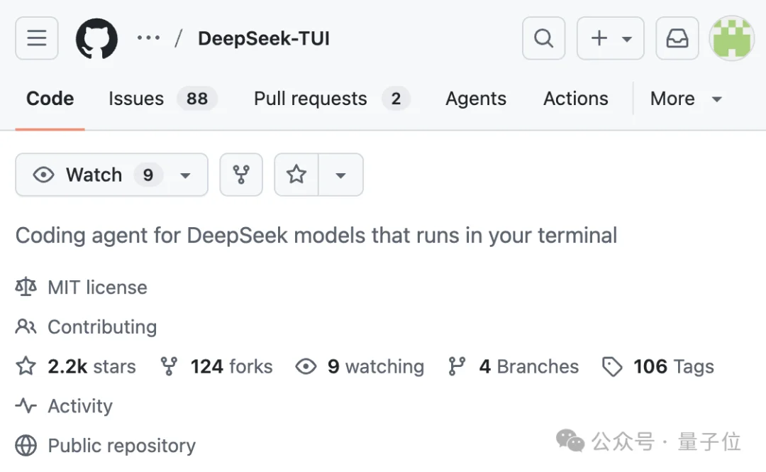 “DeepSeek版Claude Code”，Github 2.3k星