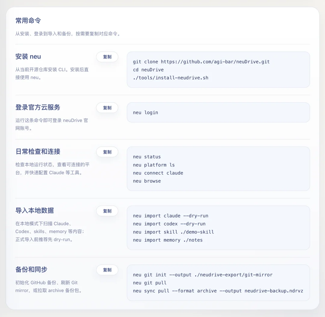 开源个 Agent 用的网盘，让 Skill 跨设备同步