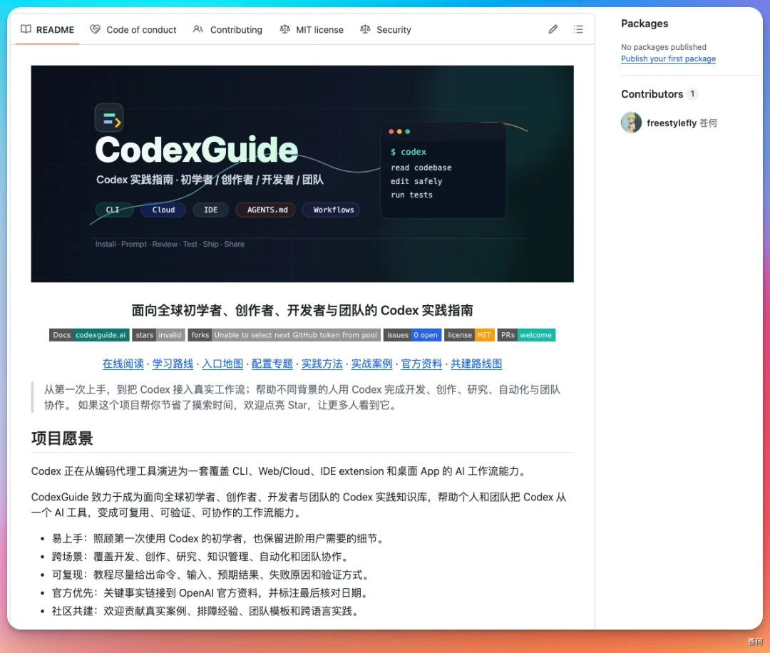 爆肝两周,我把 Codex 最全实战指南开源了