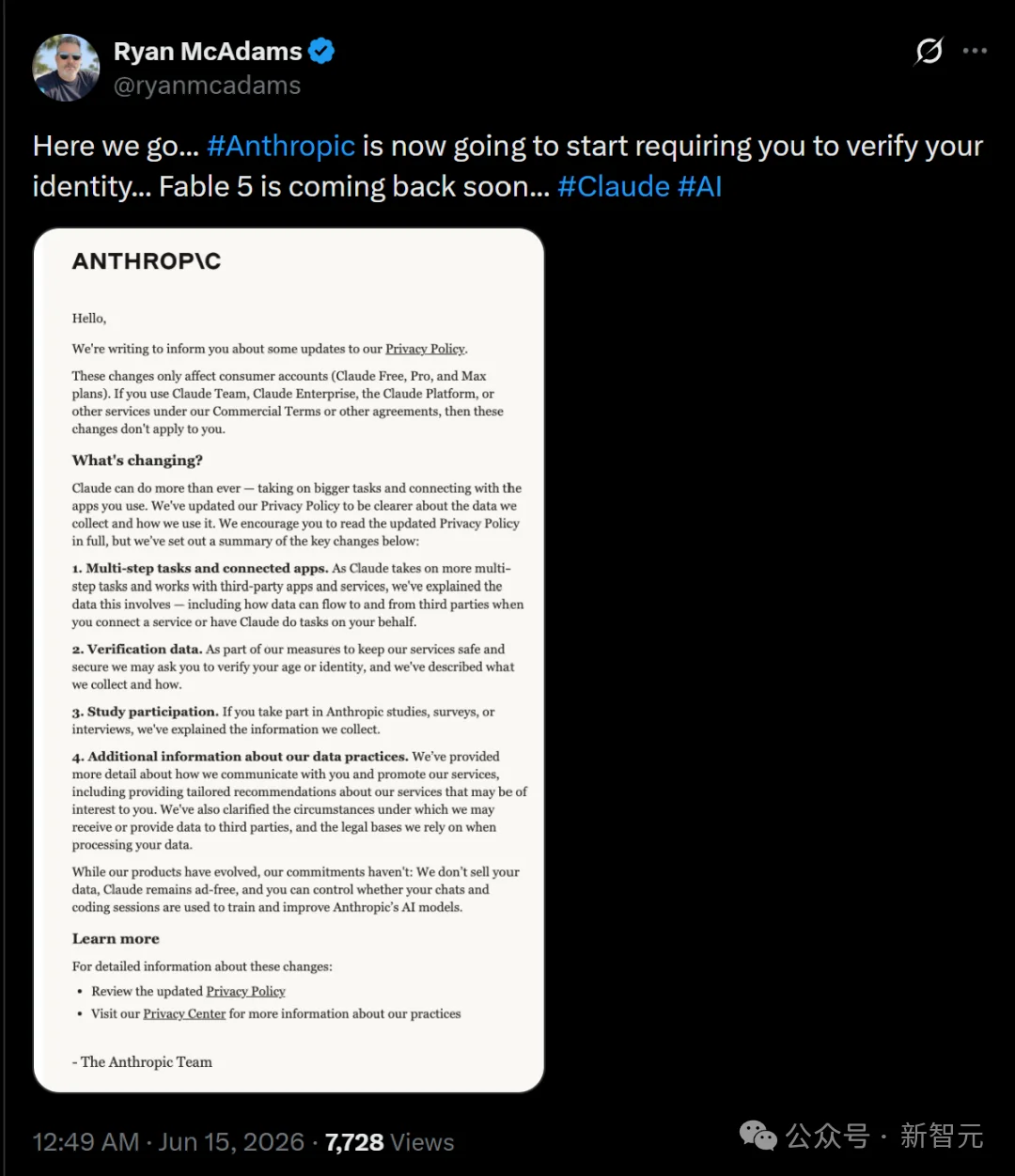 突发!Anthropic即将启用实名制刷脸