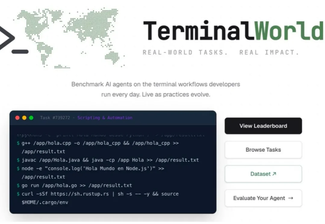 不靠专家出题，8万条人类终端录像，炼成首个真实CLI工作流基准TerminalWorld