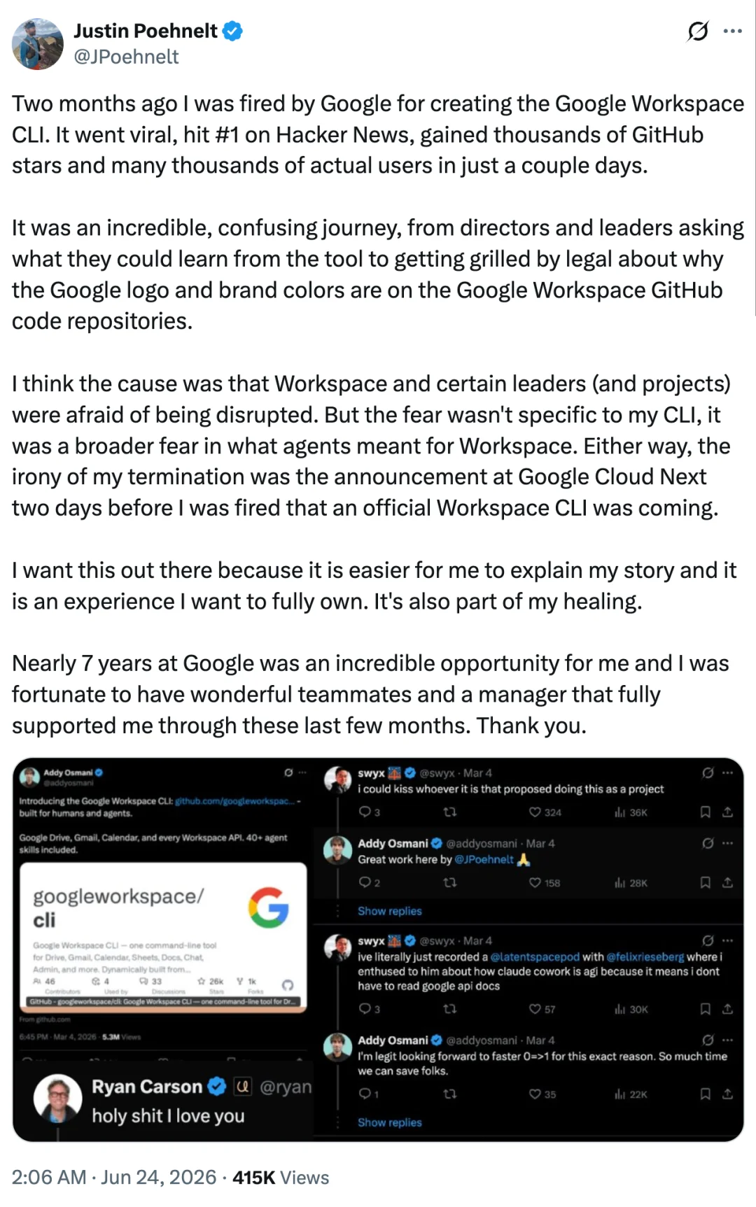 他把Google Workspace接入OpenClaw，然后被谷歌开除了