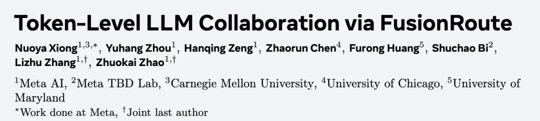 ICML 2026|FusionRoute:从专家路由到自我修正,一种新的多LLM协作范式