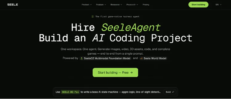 本周 AI 项目推荐:Seele、喵吉托、SodaGame......AI游戏产品不再迷恋“一句话生成”
