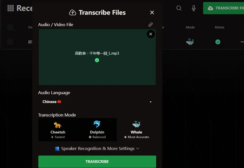 一个语音转文字的 AI 工具站，月访问量 3000 万