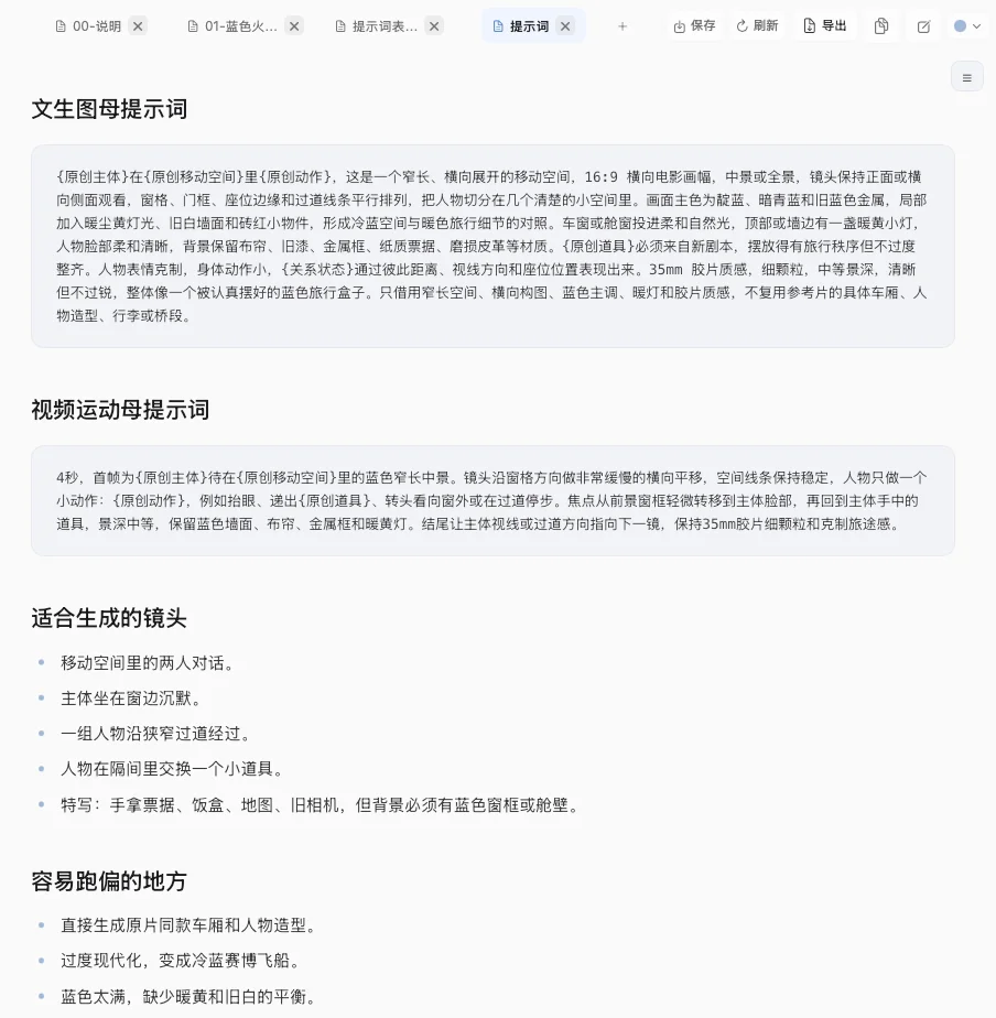 分享一个Skill，帮你把电影画面拆成可复用的视觉系统。