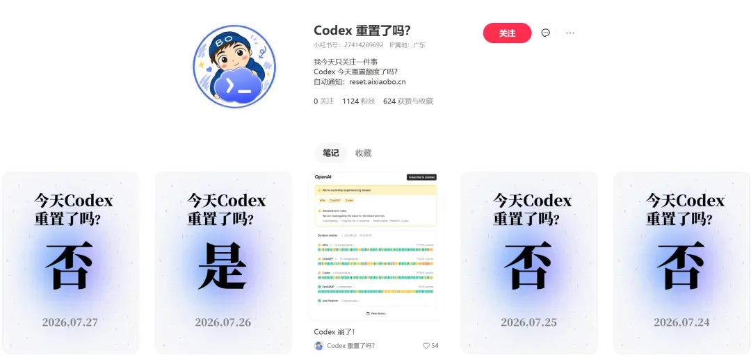 全网都在盯Codex重置，我找了5个工具帮你监控预测