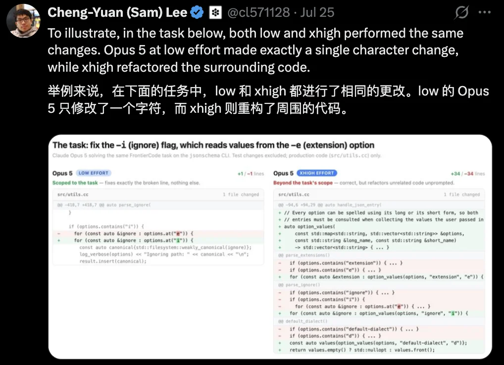 别再无脑开高推理！Opus 5高配会擅自重构代码乱加戏