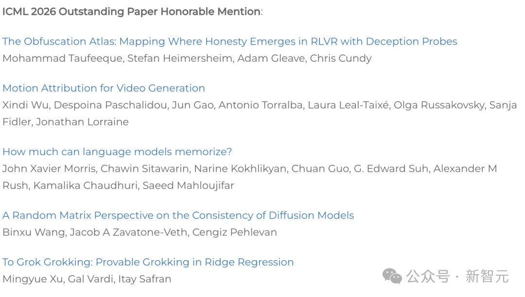 刚刚,DeepMind经典巨作再封神!ICML 2026大奖公布