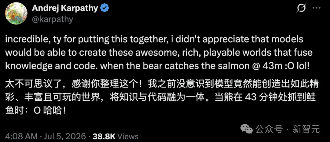 1600代码造出水下曼哈顿， Fable 5让Karpathy看呆了