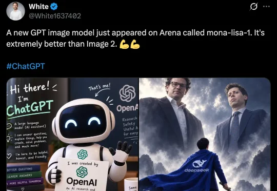疑似OpenAI新图像模型现身Arena，代号「蒙娜丽莎 mona-lisa-1」