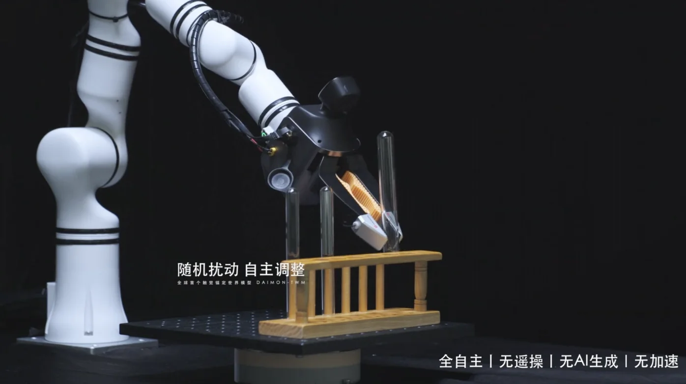 比李飞飞的T-Rex更进一步：戴盟发布全球首个触觉锚定世界模型 Daimon-TWM