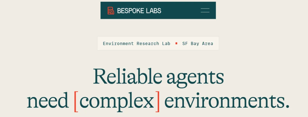 Bespoke Labs获4000万美元融资,构建训练可靠智能体环境