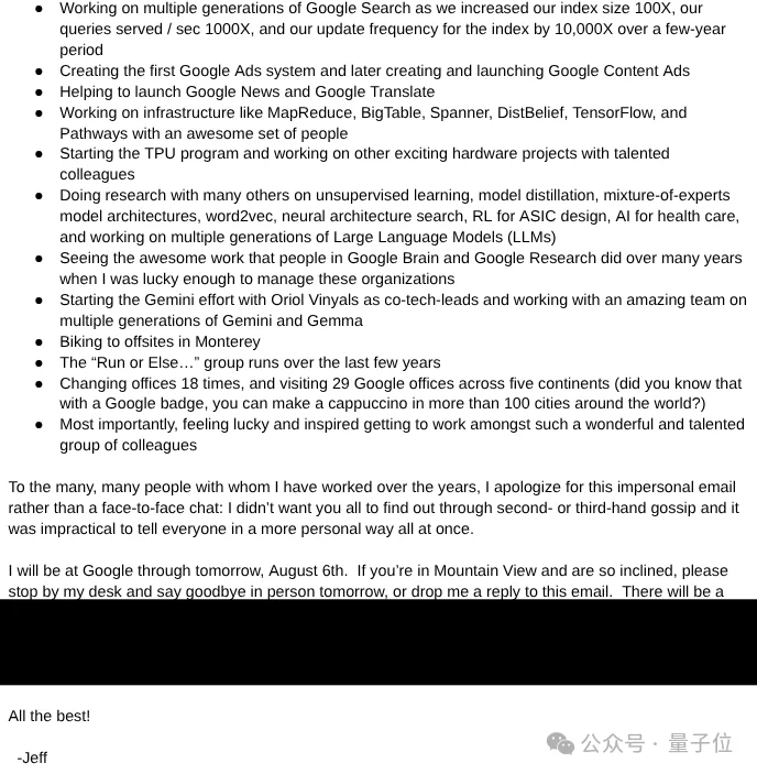 《置身谷内》!Jeff Dean上顶会自曝离职现场:被1500人围堵