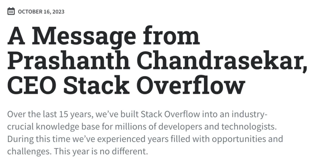 Stack Overflow快死了！新提问竟比内测时还少
