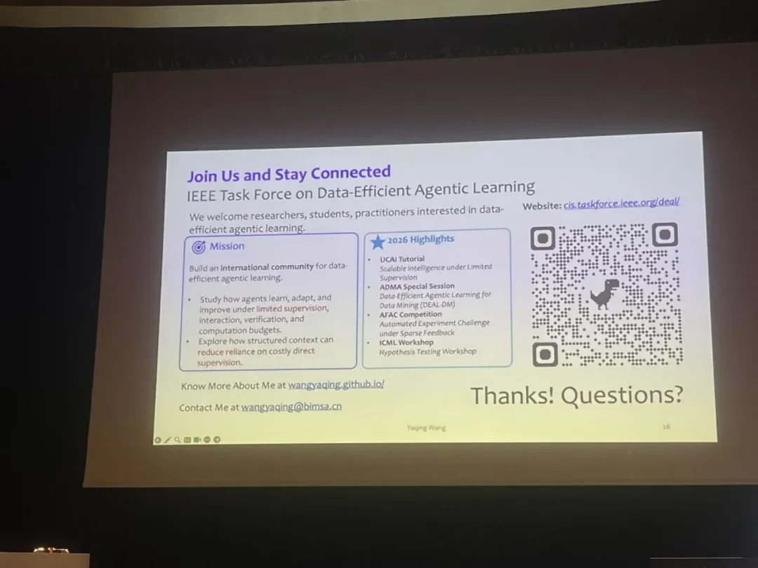 BIMSA 王雅晴:Scaling Law 触及天花板,「数据高效学习」指向 AI 的下一站|IJCAI 2026