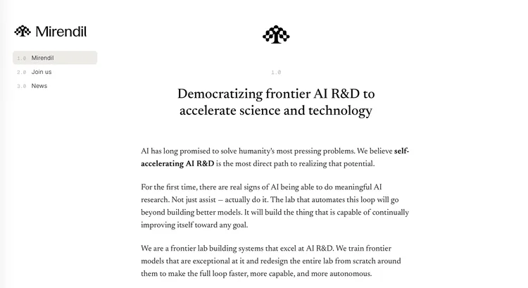 本周AI项目推荐|Mirendil、INT21、rekursiv.ai ……最热门RSI 公司都在“自我改进”什么